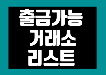 국내 비트코인 거래소 해외거래소 출금 가능 리스트