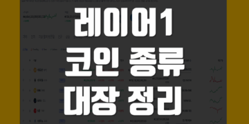 레이어1 코인 이란 Layer 1 종류 대장 정리