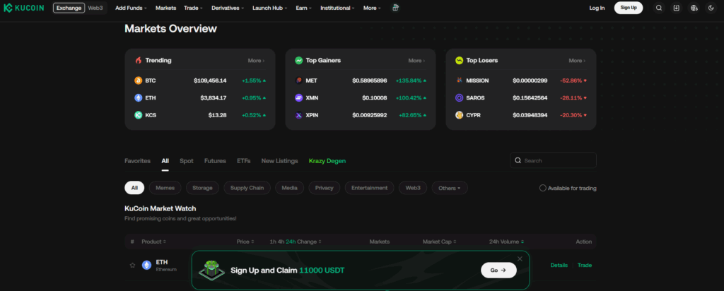 쿠코인 Kucoin 거래소 사용 후기 그리고 장점