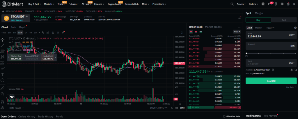 비트마트 Bitmart 거래소 사용 후기 그리고 장점 및 단점 리뷰