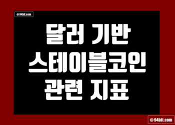 달러 기반 스테이블코인 관련 지표 및 데이터