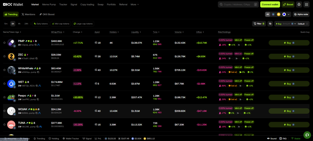 오케이엑스 덱스(OKX DEX) 거래 후기 방법
