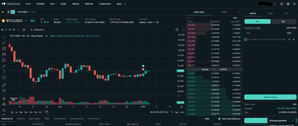 하이퍼리퀴드(HyperLiquid) 거래소 사용 후기 장점