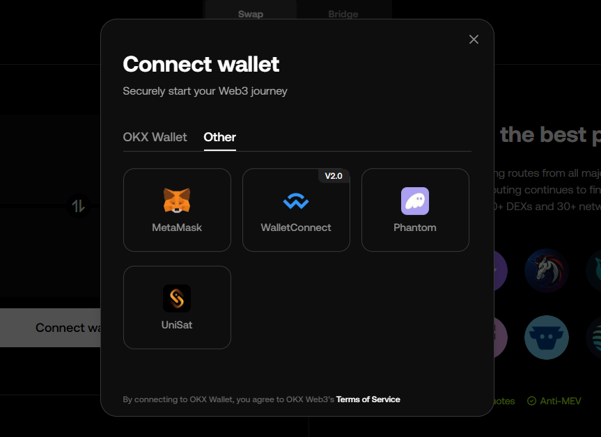 오케이엑스 덱스(OKX DEX) 사용법