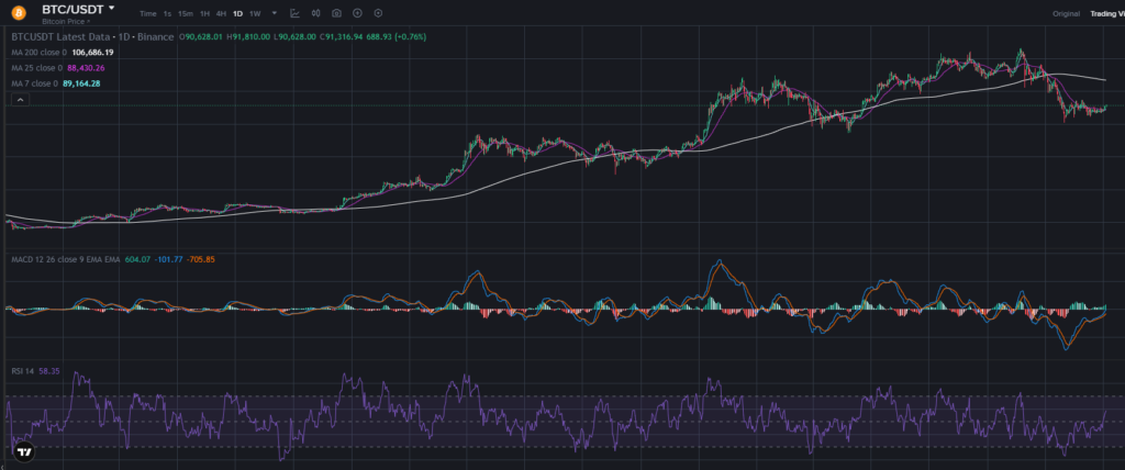 바이낸스 비트코인 차트 시세 및 가격 보는법