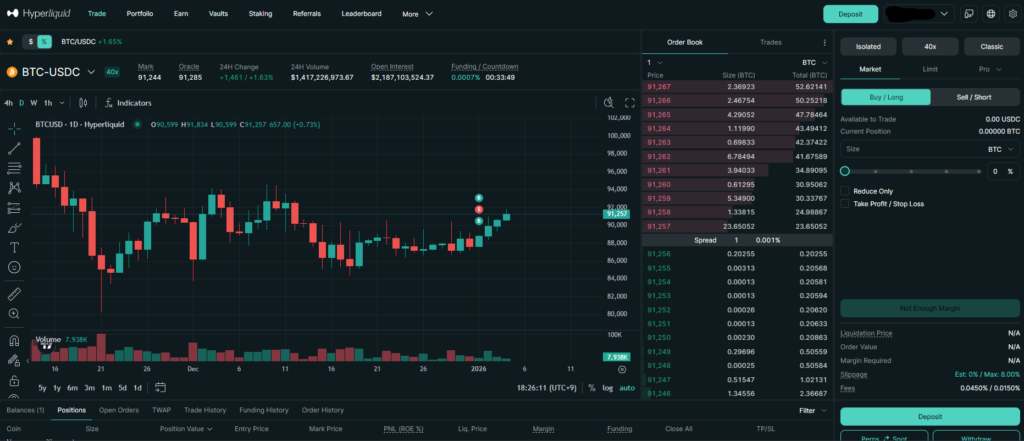 하이퍼리퀴드(HyperLiquid) 거래소 사용법 초보자 가이드