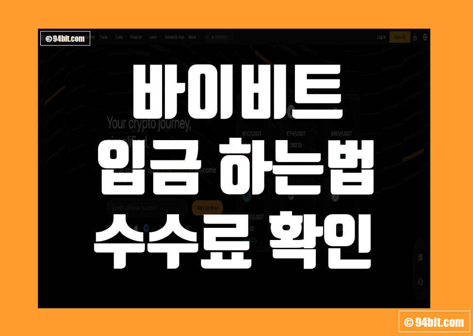바이비트 입금 방법 및 수수료 확인 하는법 정리